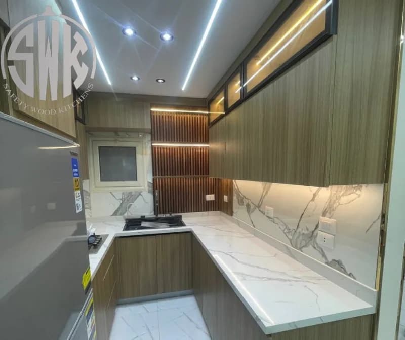 🚨 أكبر ميزة في مطابخ HPL محدش بيقولها… شوفيها عند - SAFETY WOOD للمطابخ والدريسنج روم 📞 -
