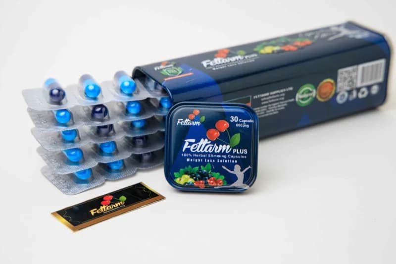 كبسولات فيتارم بلو بلس للتخسيس Fettarm Blue Plus